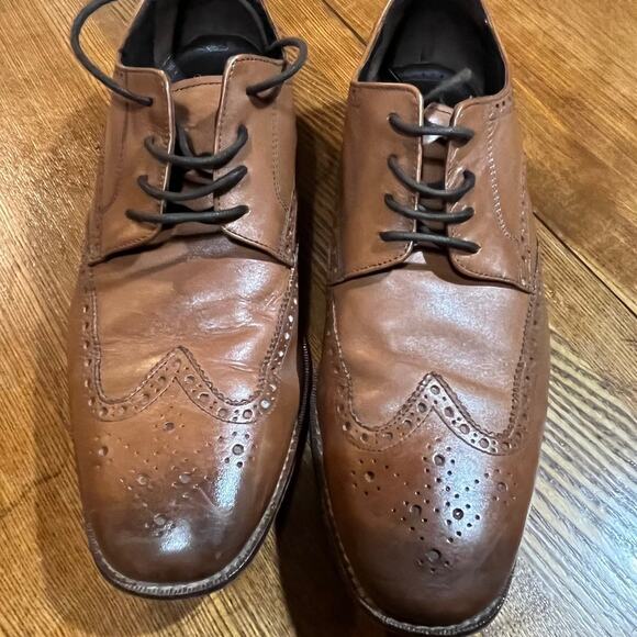 Florsheim Castellano Wingtip Men’s Shoes Leather Size 10.5D Pre-Owned - Picture 1 of 10